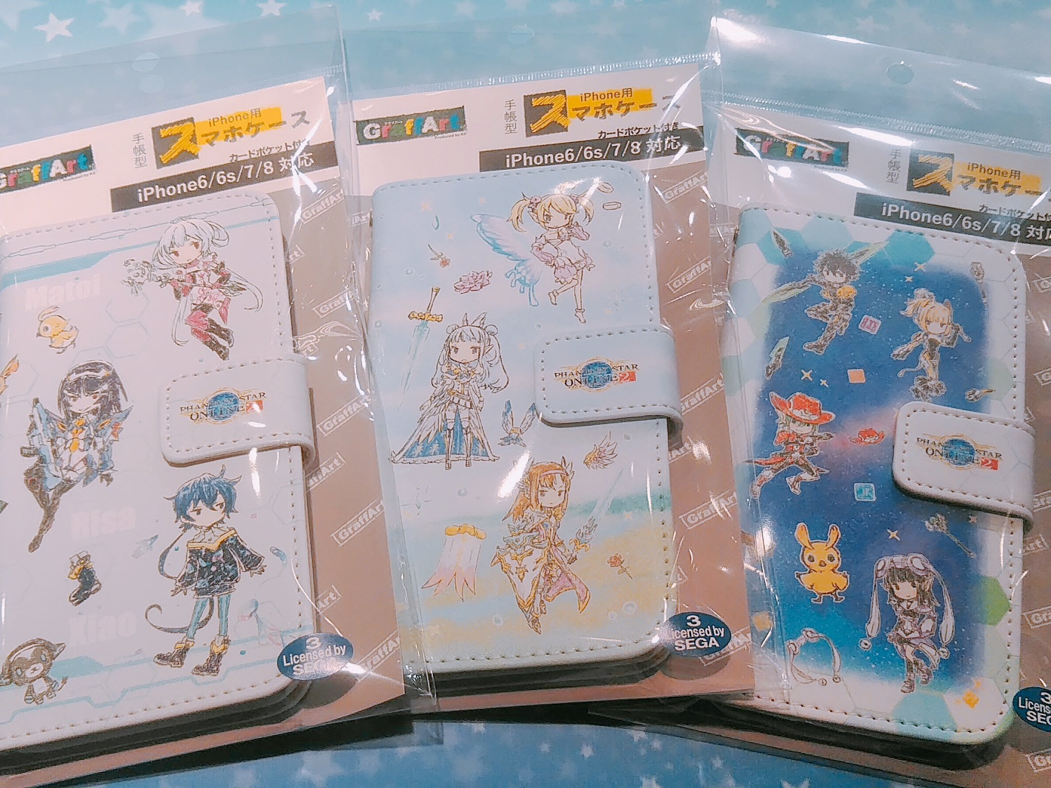 A3 Store V Tvittere ファンタシースターオンライン2 より 手帳型スマホケース Iphone6 6s 7 7s 8 のご紹介です グラフアートになったキャラクター達が描かれたとても可愛いスマホケース Pso2 Graffart A3store T Co Jztsgkdzoi Tvitter