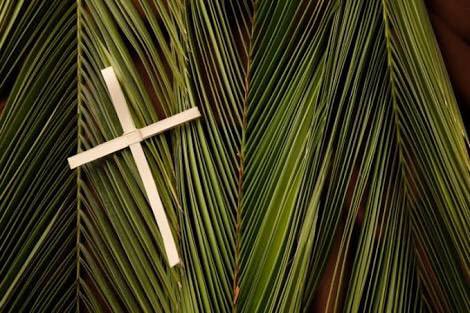 John 12:12-13

“The next day the large crowd that had come to the feast heard that Jesus was coming to Jerusalem. They took branches of the palm trees and went out to meet him,crying out ....Hosanna! Blessed is he who comes in the Lord’s name”,even the King of Israel.