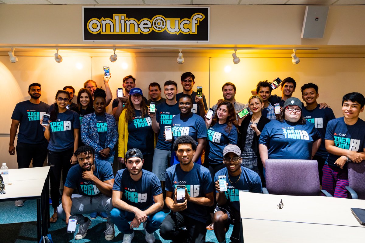 ucfmobile's tweet image. Thank you to all the @UCF students for their amazing ideas at @modolabs #ideathon. We are inspired by your hard work and dedication over the last 24 hours. #GoKnights