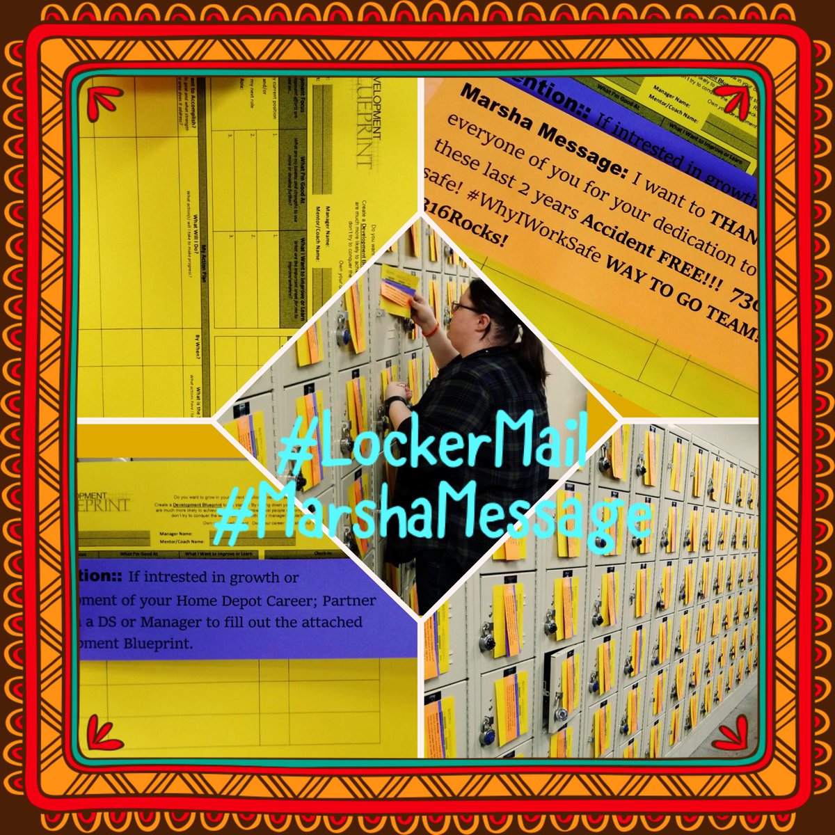HDTashaD's tweet photo. #3316Rocks #LockerMail Focusing on #DevelopmentBlueprints to Inspire our associates to grow & this weeks #MarshaMessage Thanking everyone for their dedication to #WhyIWorkSafe #2days2GO #730DaysSafe @MLGRIZZ @TonjaBarnicle @jamessablan106 https://t.co/uLPP54aIth