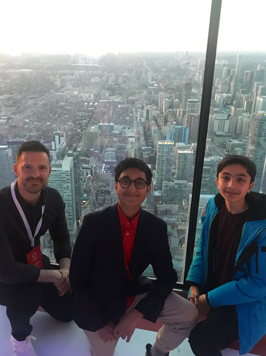 RS_WIDPSC's tweet photo. Team dinner up the CN Tower with incredible views of Toronto! Well deserved after a long day of competition! https://t.co/H8wYaXDtaM