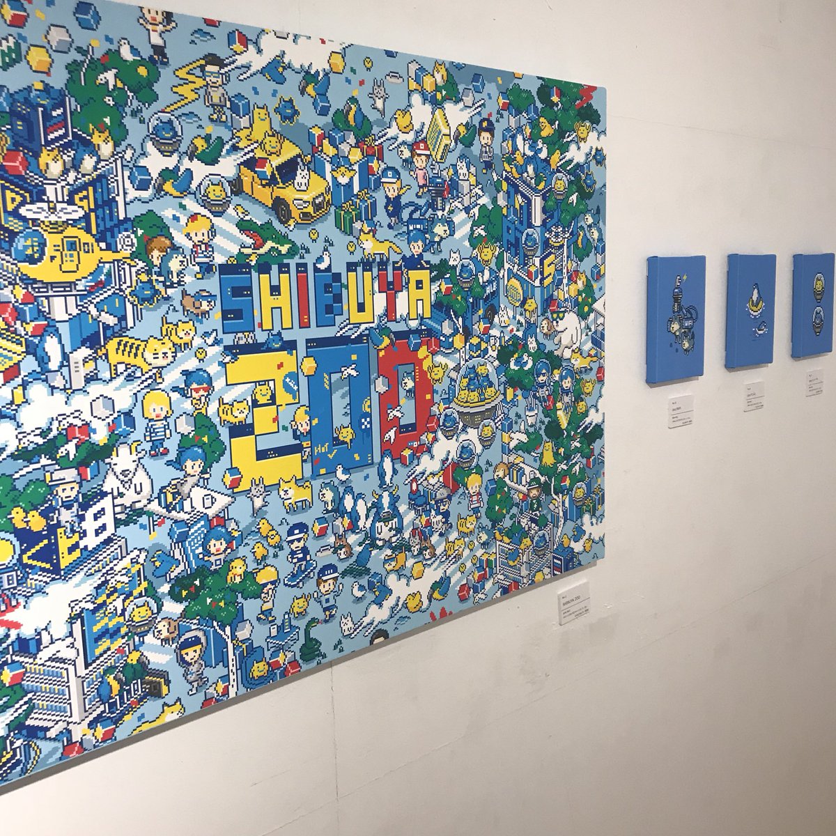 ban8ku's tweet photo. ピクセル×ピクセル展始まりました。
今日も1日います。お待ちしています。
#pixelpixel
#ドット絵 #pixelart https://t.co/bVJySHSny2