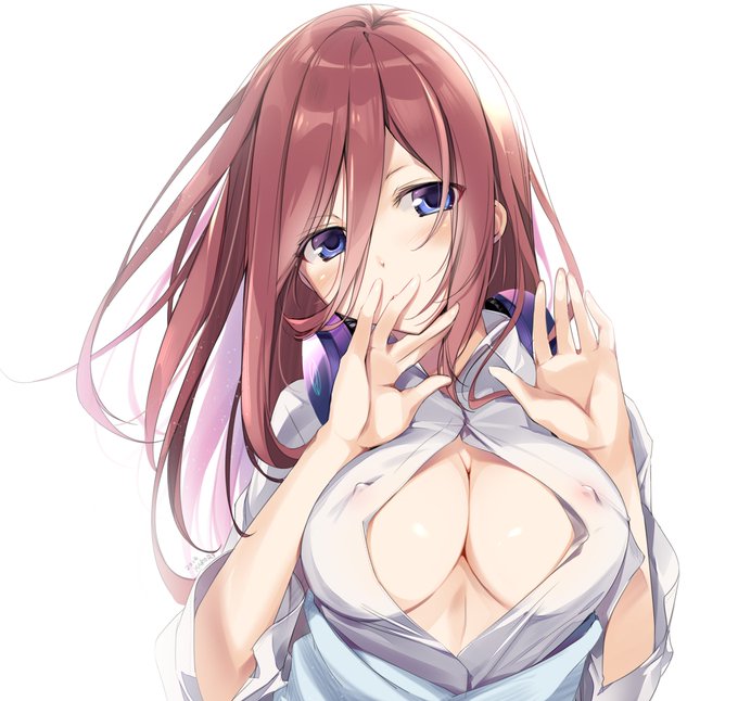 karory🌃俺嫁→AnimeExpo→夏コミ(予定）さんがTwitterに投稿した中野三玖(五等分の花嫁)のイラスト。
