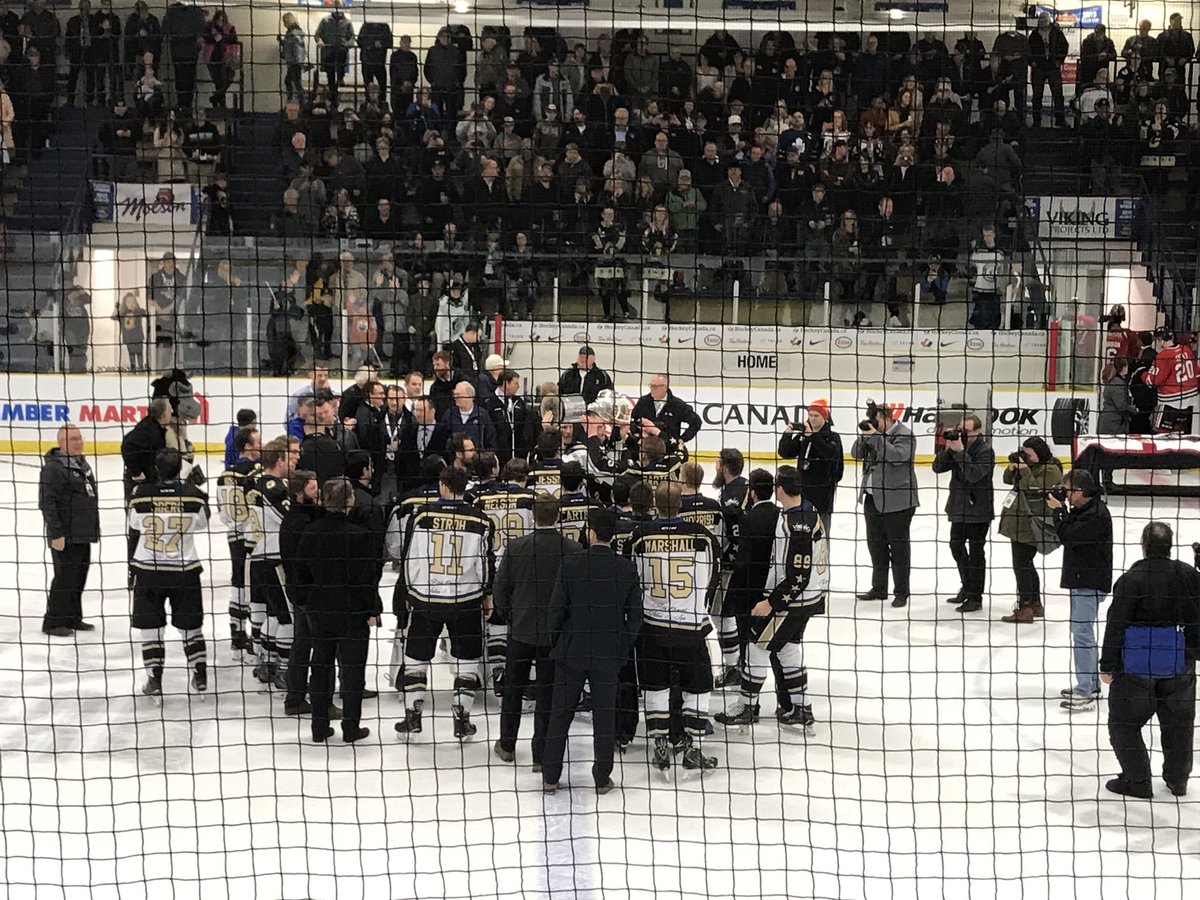 Congratulations @LacombeGenerals on the huge win! Allan Cup Champions again!!