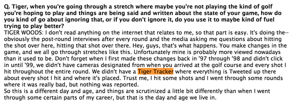 From a couple years ago. One of the many reasons why I know he knows.