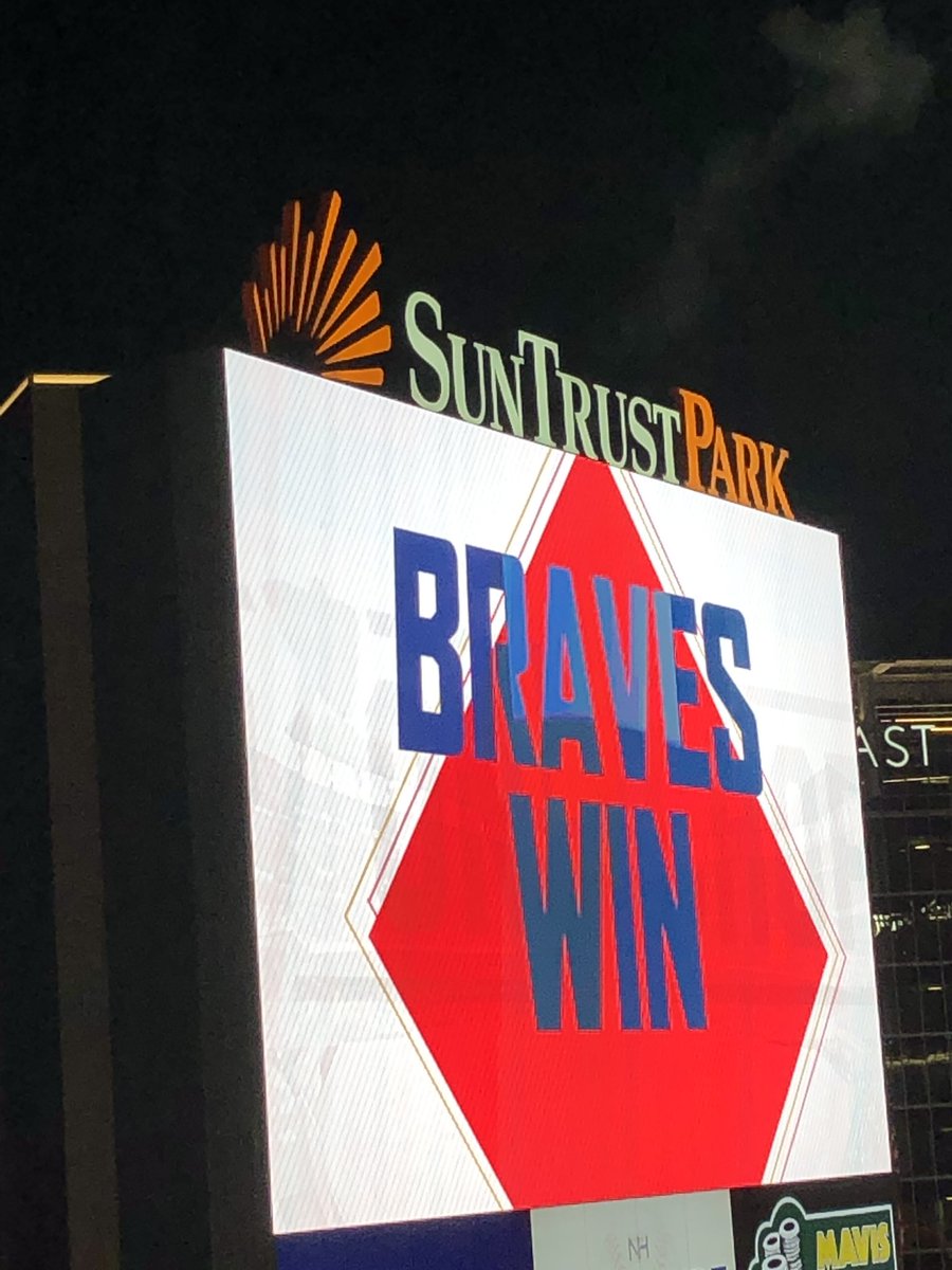 SportsRev99's tweet photo. Finally the #AtlantaBraves get their 1st win against a team with a winning record. Great move my Manager #BrianSnitker to bench #EnderInciarte who is batting .159 and move #OzzieAlbies to the leadoff spot. #ChopOn 11 #LGM 7 #RevTake #TheRedandRevSportsShow https://t.co/UovT1IXJoo