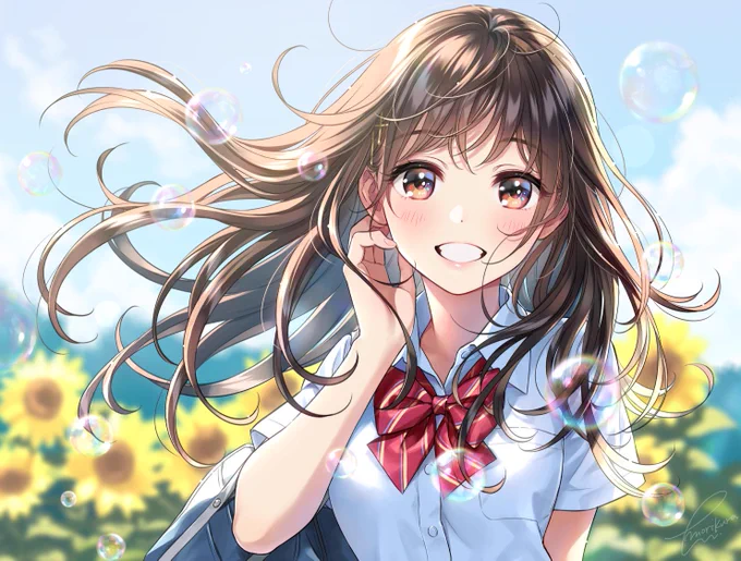 表紙用のイラスト全体です。Pixivにも投稿しました。よろしくお願いいたします!?

初画集発売日のおしらせ | 森倉円 #pixiv https://t.co/1PqJzrSXGf 