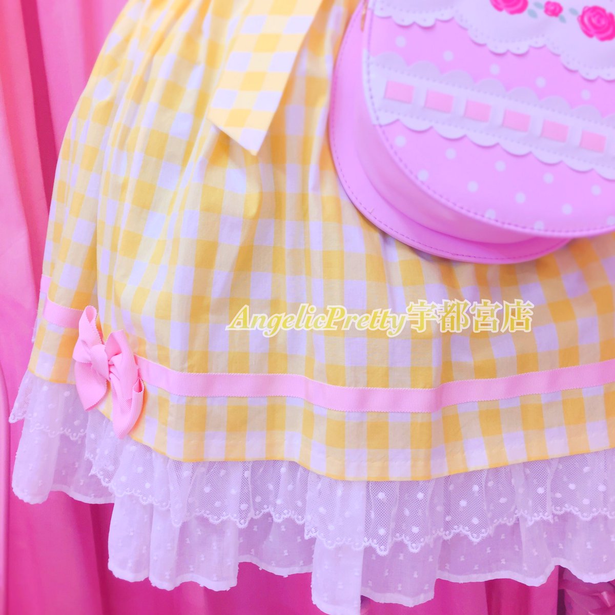 2014年【Angelic Pretty】夢色ギンガムスカート Dream Color Gingham Skirt by Angelic Pretty