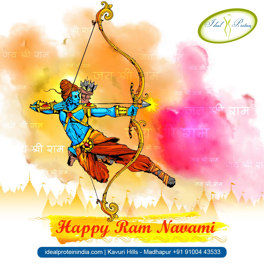 IdealProteinIND's tweet photo. May you be blessed with health and happiness this Ram Navami. May the blessings of Lord Rama, always be with you. Happy Ram Navami. 

#IdealProtein #RamNavami https://t.co/c9CuU7xSvO