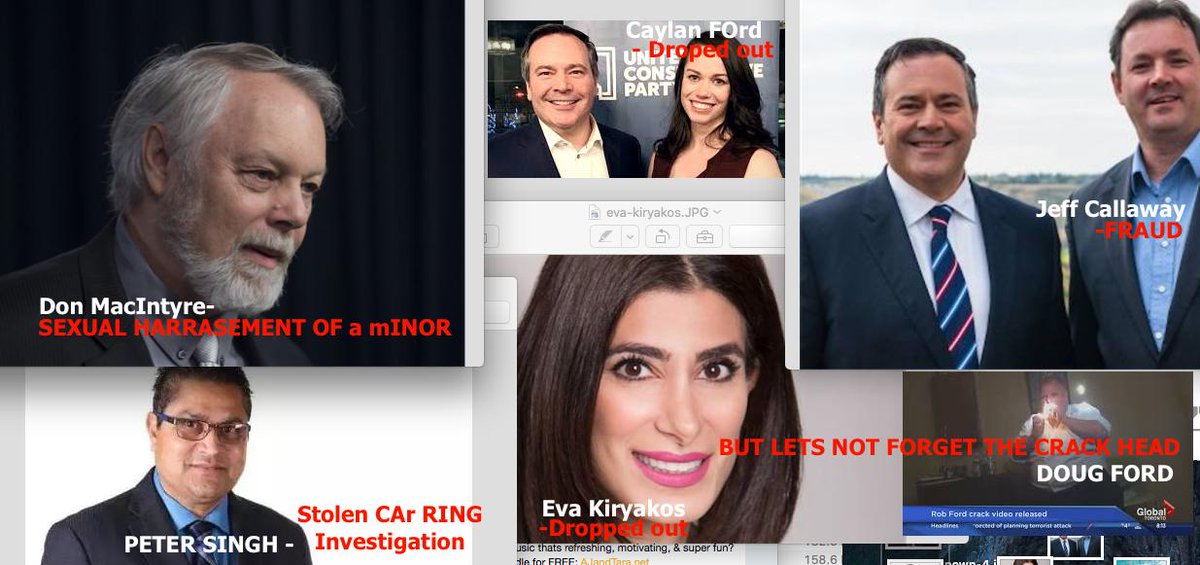 NelsonNSCtweet's tweet photo. @CTVCalgary PLEASE RT to Put and end to a legion of Criminals trying to RUN for ANYTHING #UCP @Alberta_UCP 
#DonMacIntyre- SEXUAL HARASSMENT WITH A MINOR
#PETERSINGH _ STOLEN CAR RIN investigation
#JEFFCallaway- FRAUD
#CaylaFord - Dropped out
#EVaKiryakos -Dropped out
#DougFord- CrackHEAD https://t.co/2KTDcBPvzQ