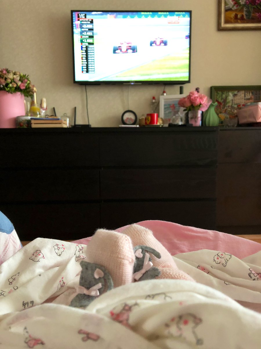 annagrigoryanF1's tweet photo. We have a new #F1 fan right in time for #Race1000 😍. My daughter Eva was already at #RussianGP &amp; #AbuDhabiGP while she was in belly 😊, now we are watching #ChineseGP comfortably at home with @KaikGrig 😊😊😊. @f1 #HappyMoments https://t.co/n7elTgyL2P