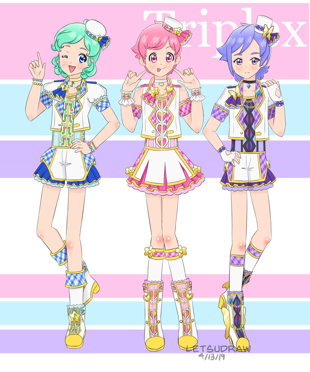 Letsudraw's tweet photo. Triplex in the Stained Coord series from Prism Legacy! These outfits were fun to design!
(Although technically Prism would have designed them?? Hehe...)
#art #triplex #lovlim #popim #coolim https://t.co/BzOXFzq018