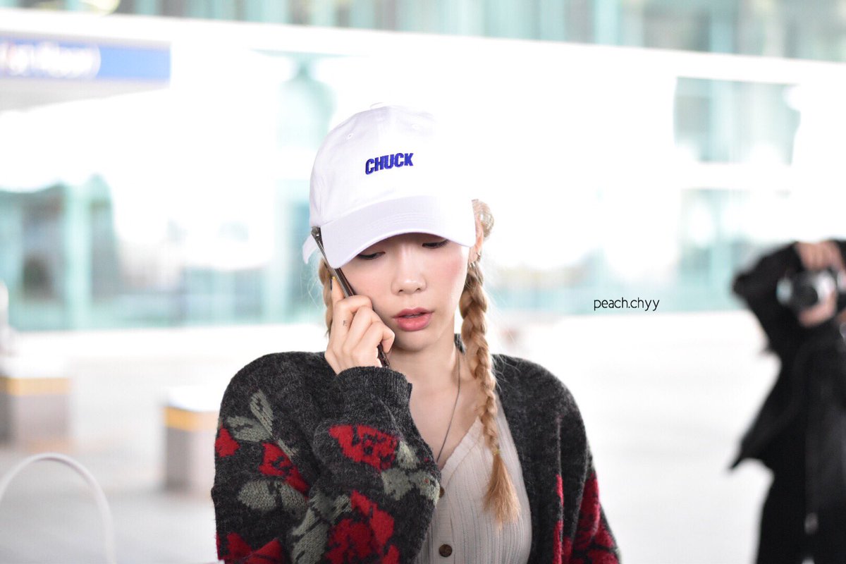 peach_chyy's tweet photo. 190414 พี่แท at ICN 🇰🇷 วันนี้มารับพี่แทกลับเกาหลีจ้า 😍 #taeyeon #แทยอน #태연 https://t.co/vz7mUvVz0n