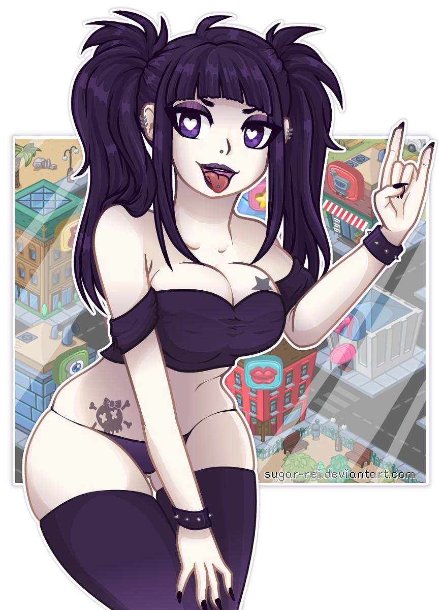 SugarRayse's tweet photo. Lillian from @HuniePotDev 's HunieCam Studio <3 #mallgoth https://t.co/g6a07ZL2AI