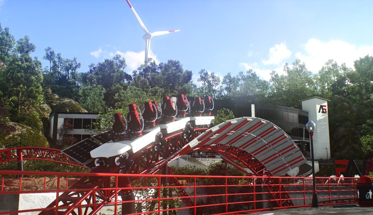 nolimitscoaster's tweet photo. Did you know the @AetherSystems Headquarters has a coaster in it?  Because of course it would.

#NoLimits2 #ScreenShotSaturday
#VR #Vive #Rift #Steam #Mac #MacGaming #IndieGame https://t.co/rywlENVBkb