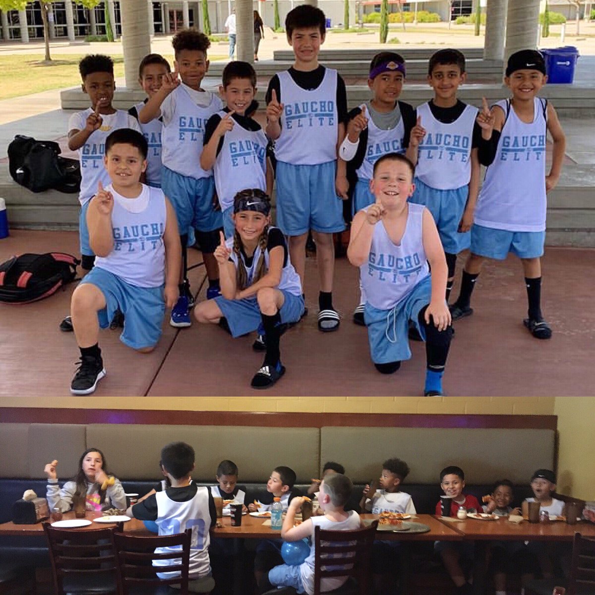 Goldenlexi3's tweet photo. They WIN together... they EAT together!! Playing AAU with the Boys Team ⛹️‍♀️ ✅  3-0 for today ! 🔥 ⛹️‍♀️ 🏀 🦄🏀 🦄 #basketball #ballislife #babykyrie #onemission #uready  #justdoit #goldentouch  #lanuevareligion  #Sheball #girlpower #gyblv #latinas #latinascanballtoo https://t.co/elkCFJoTqb