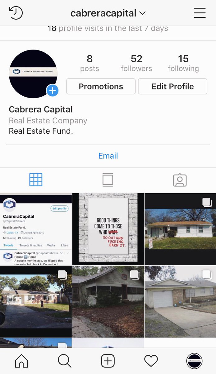 Find us on #Instagram Follow us and look through some of our content. 
#realestate #houseflippingbusiness #houseflipping #invest #investing #homes #Dallas #investment #homeinvestment #flipping #cabrerafinancialcapital #cabreracapital #investor #investors #properties #motivation