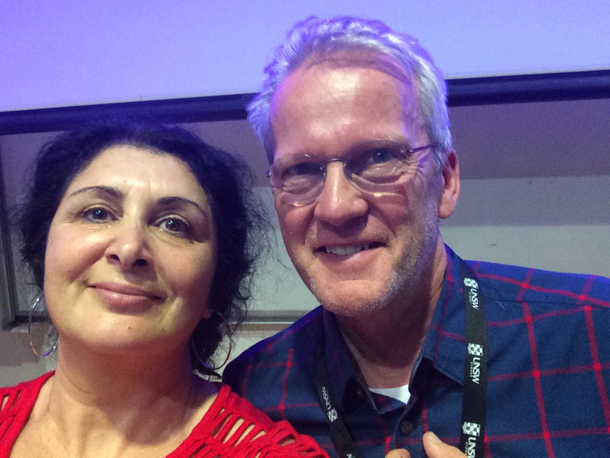 mcalabro2's tweet photo. It was inspiring to listen to @pasi_sahlberg  give the keynote speech at the UECA PD fest at UNSW Global yesterday on the subject of Teacher Autonomy. Your notion of teaching as a leadership profession resonates. Thank you for the selfie and attending #UECA2019 https://t.co/2TFdCsPMyv