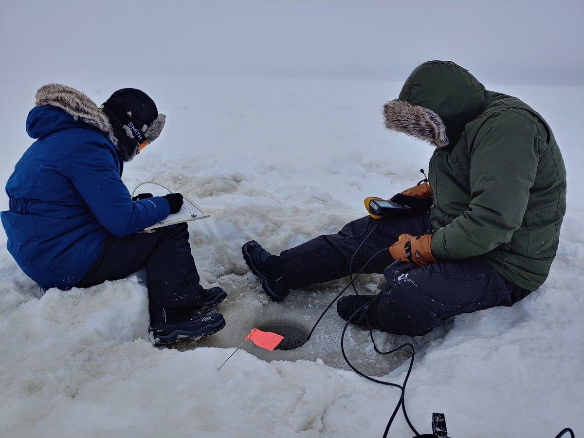 ByronCCrump's tweet photo. First April sampling trip to Utqiagvik, AK, for the Beaufort Lagoons LTER team!  Climate is changing fast up here. https://t.co/65Iai4Yjuc