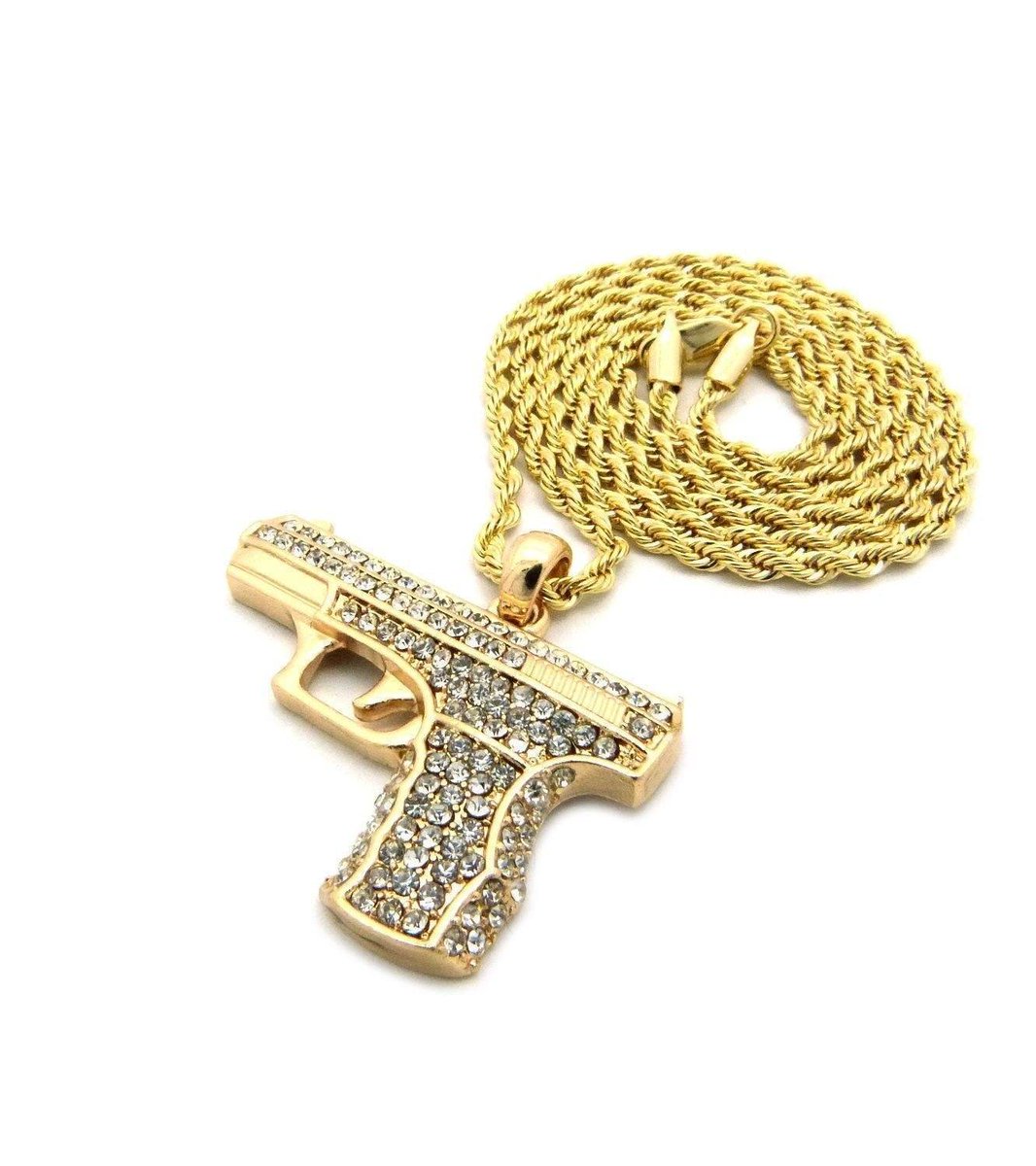 BlingKingSHOP's tweet photo. Pistol Pendant 
£17.95
➤ https://t.co/ea5KyZRJVg https://t.co/iKHAjiUPDg