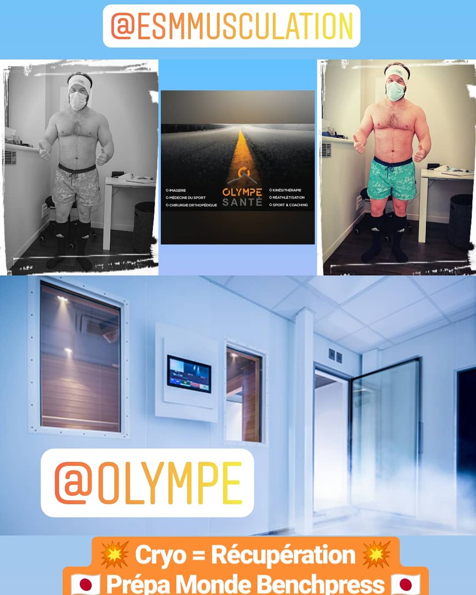 J -38... Petite Cryo de fin de 1er cycle de la Prépa Monde BP au
🇯🇵Tokyo/Japon 🇯🇵
<a href="/OlympeSante/">Olympe Santé</a> <a href="/villedemassy/">Ville de Massy</a> <a href="/AffichageMassy/">AffichageLibre Massy</a> <a href="/canet_olivier/">Olivier Canet</a> <a href="/ESMASSY1/">ESMASSY91</a> <a href="/Dawari_HORSFALL/">Dawari HORSFALL</a> <a href="/ESportiveMassy/">Entente Sportive de Massy</a>