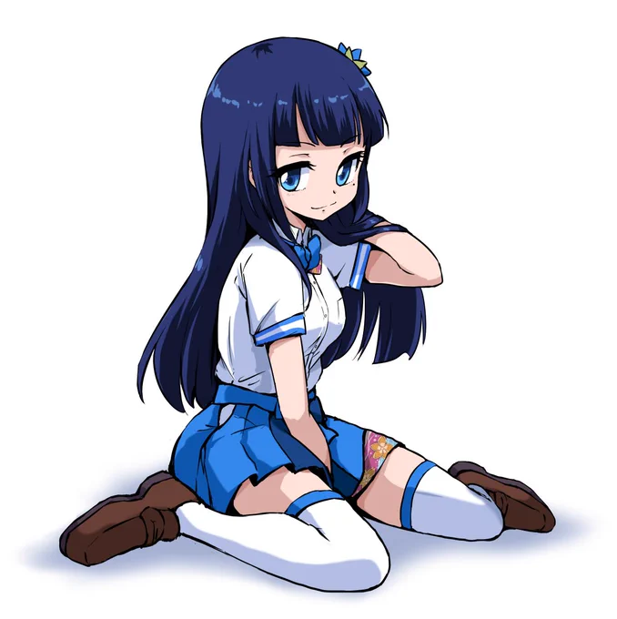 髪おろし葵ちゃん #葵の絵 