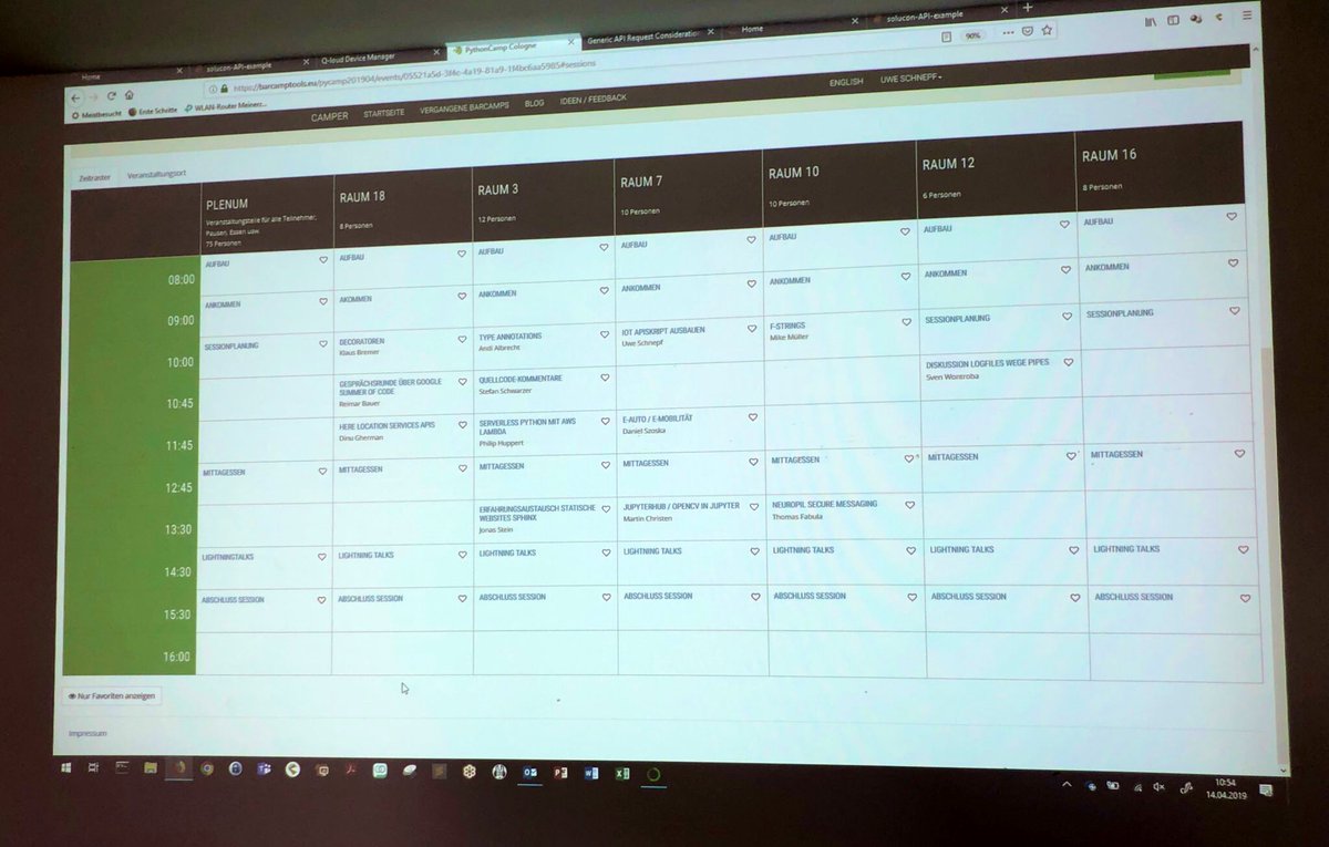 pythoncamp's tweet image. Agenda für den 2. Tag beim #pythoncamp #cologne