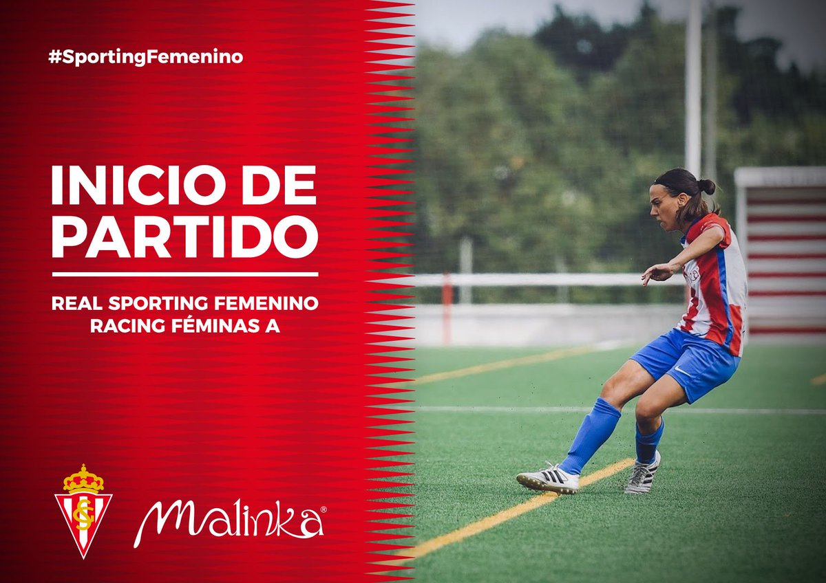 RealSporting's tweet photo. ▶️ INICIO |

#SportingFemenino  🆚Rácing Féminas A

Empieza el partido en Mareo

🍀 ¡¡¡Vamos equipo!!! 🍀

🔴⚪🔴⚪🔴⚪🔴⚪ https://t.co/hpTQgAH33q