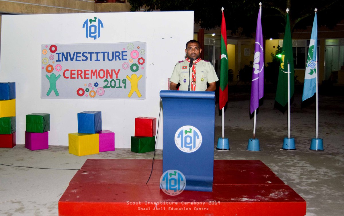 DhaalAEC's tweet photo. Scout Investiture Ceremony @EducationMV @ScoutsMaldives https://t.co/qQ12L6oe3S