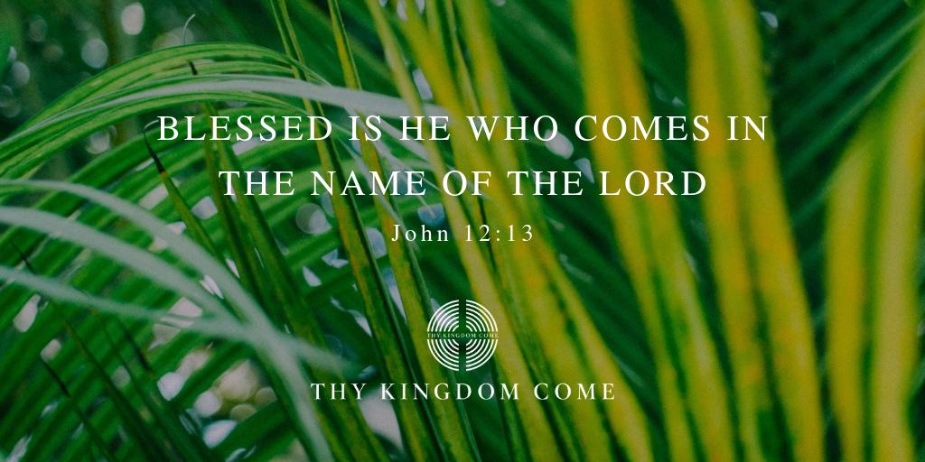 thykingdom_come's tweet image. "Hosanna in the Highest! Blessed is he who comes in the name of the Lord!"
 John 12:13 
#PalmSunday #Prayer #7WeeksToGo