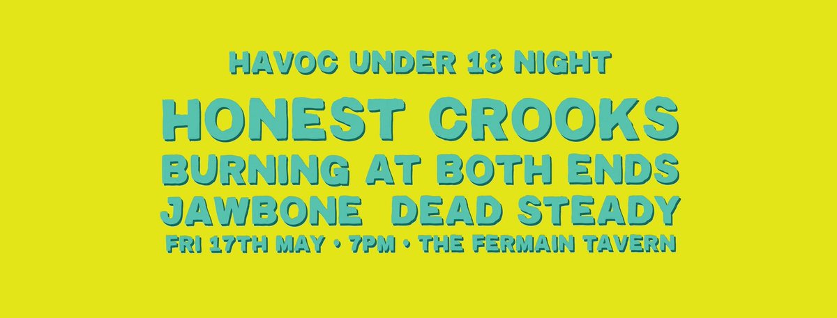 HavocEvents (@havoc_events) on Twitter photo Also, we’ll soon be back at The <a href="/fermaintavern/">Fermain Tavern</a> for a double header featuring #thirdtimelucky <a href="/HonestCrooksGsy/">TheHonestCrooks</a> <a href="/BABEgsy/">Burning At Both Ends</a> @BuriedAlive11 & #deadsteady 🤘🏻 #havocevents #rock #metal #poppunk #alternative #punk #guernsey #thefermaintavern <a href="/GuernseyArts/">Guernsey Arts Commission</a> Also, we’ll soon be back at The <a href="/fermaintavern/">Fermain Tavern</a> for a double header featuring #thirdtimelucky <a href="/HonestCrooksGsy/">TheHonestCrooks</a> <a href="/BABEgsy/">Burning At Both Ends</a> @BuriedAlive11 & #deadsteady 🤘🏻 #havocevents #rock #metal #poppunk #alternative #punk #guernsey #thefermaintavern <a href="/GuernseyArts/">Guernsey Arts Commission</a>