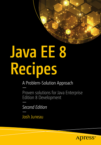 Dhabolt's tweet photo. Today's @Apress $9.99 eBook (Apr. 14): "Java EE 8 Recipes: A Problem-Solution Approach" by Josh Juneau @JavaJuneau #JavaEE8 #Java #WebDev #JavaEE https://t.co/5kMDk5Rl7L https://t.co/hlsaLgxUpX