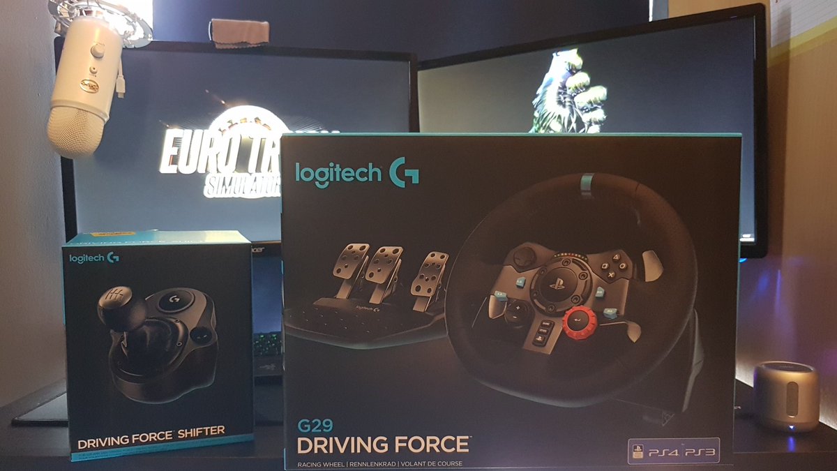 MyNameizFuzz's tweet image. So I got rid of my first wheel I got for Euro Truck sim 2 😔 BUT picked up this bad boy in the process... Mud Runner here we come! #logitechg29 #eurotrucksimulator2 #spintiresmudrunner