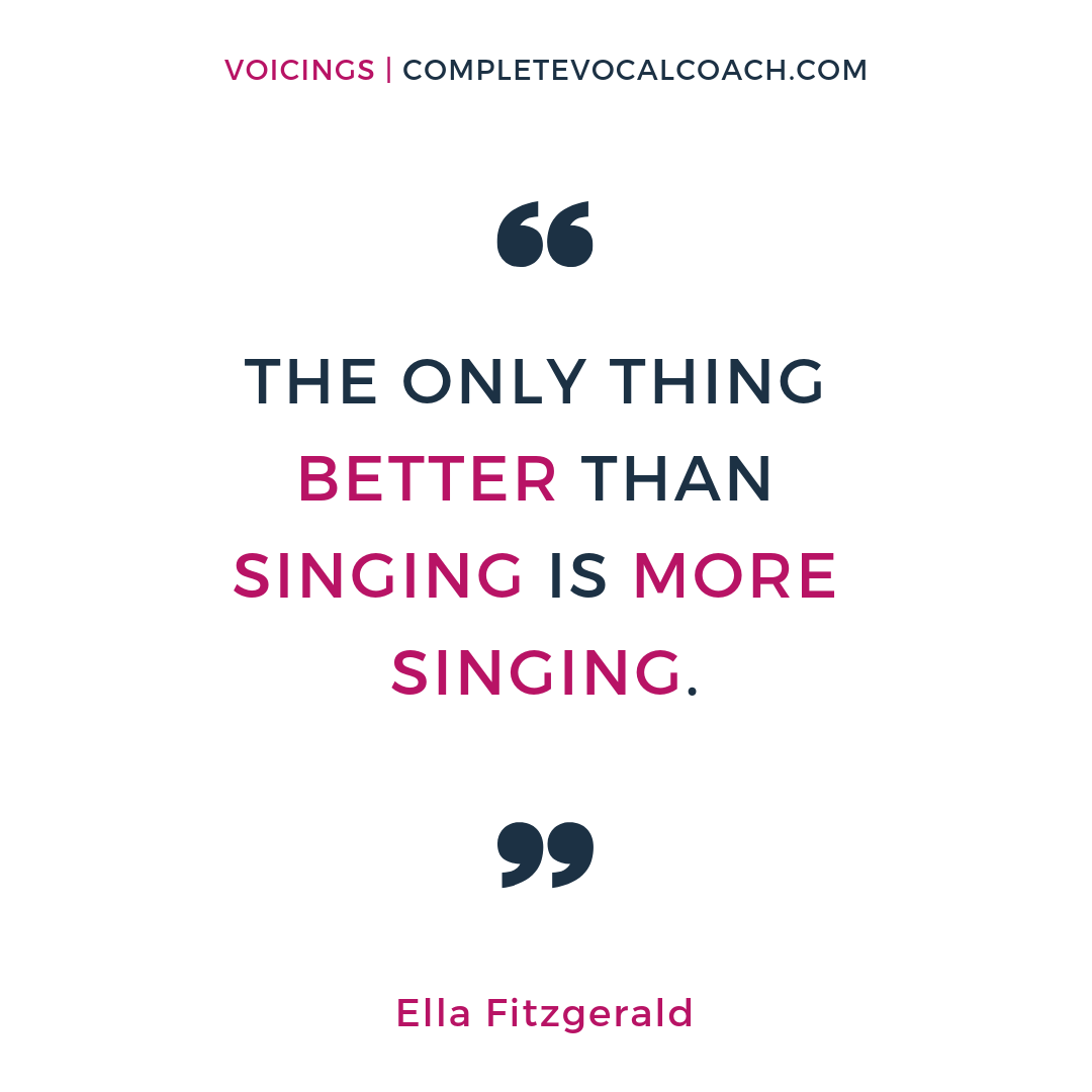 "The only thing better than singing is more singing." I love this quote by the Queen of Jazz, Ella Fitzgerald, because it voices the big love she had for singing. When and how did your love story with singing start?