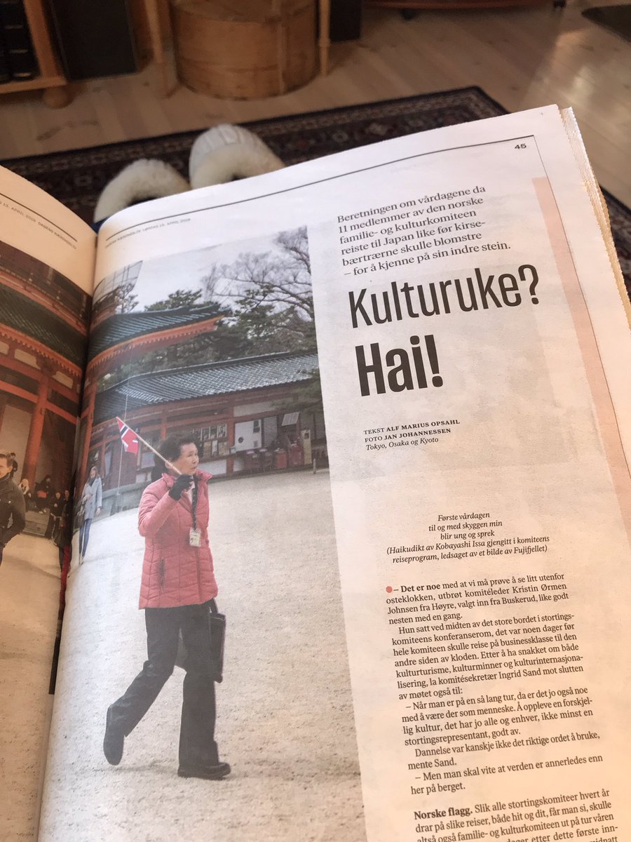 Det er magisk når Alf Marius Opsahl skriver i <a href="/DN_no/">Dagens Næringsliv</a>. Husker fortsatt saken om måkenes inntog på Bekkestua fra mai 2018. Nå har han vært i Japan - og politikerbesøket er skildret på ypperste måte 😂 #påskelesing