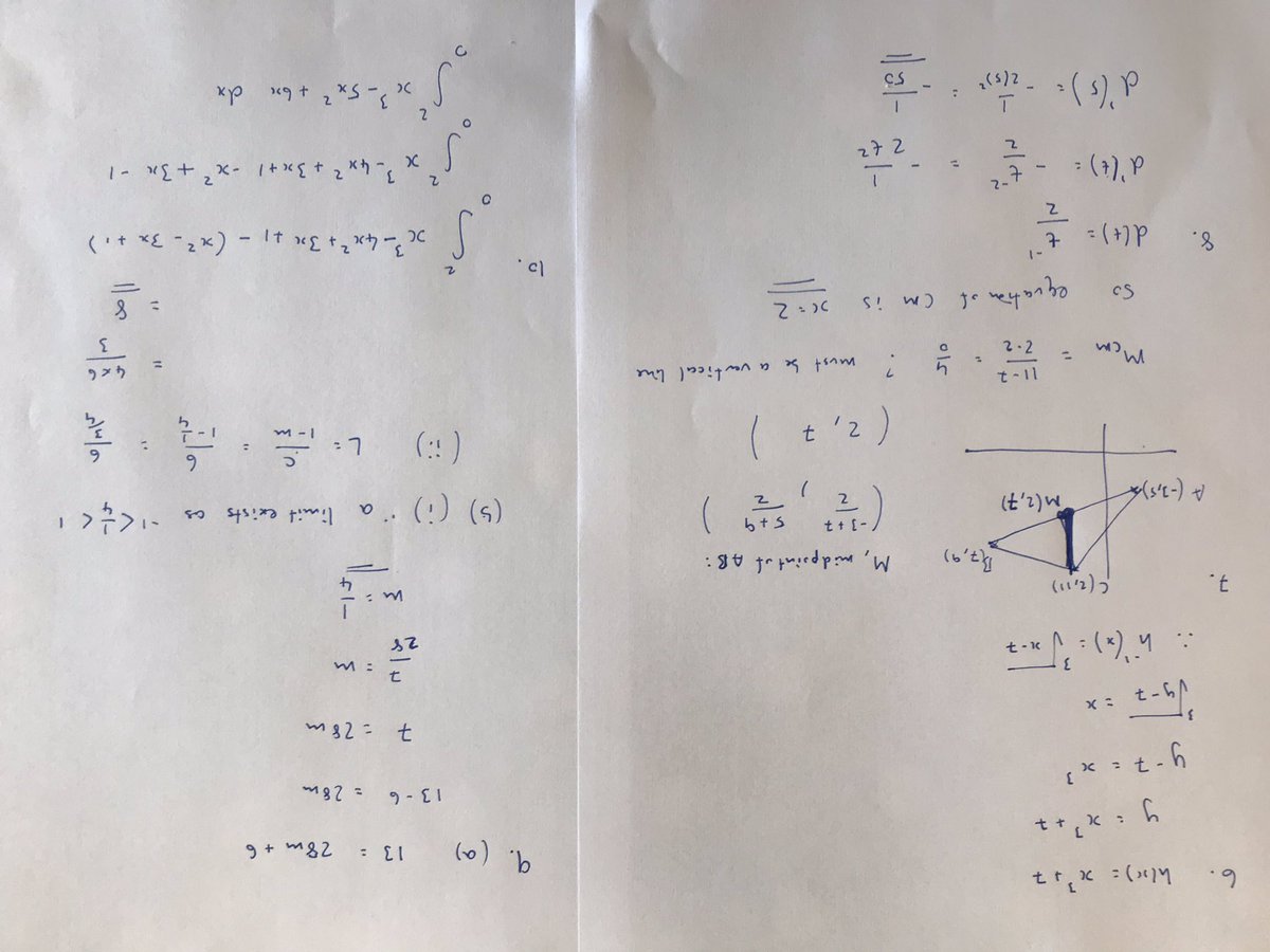 MorganMaths's tweet image. 2017 higher paper 1 
1/2