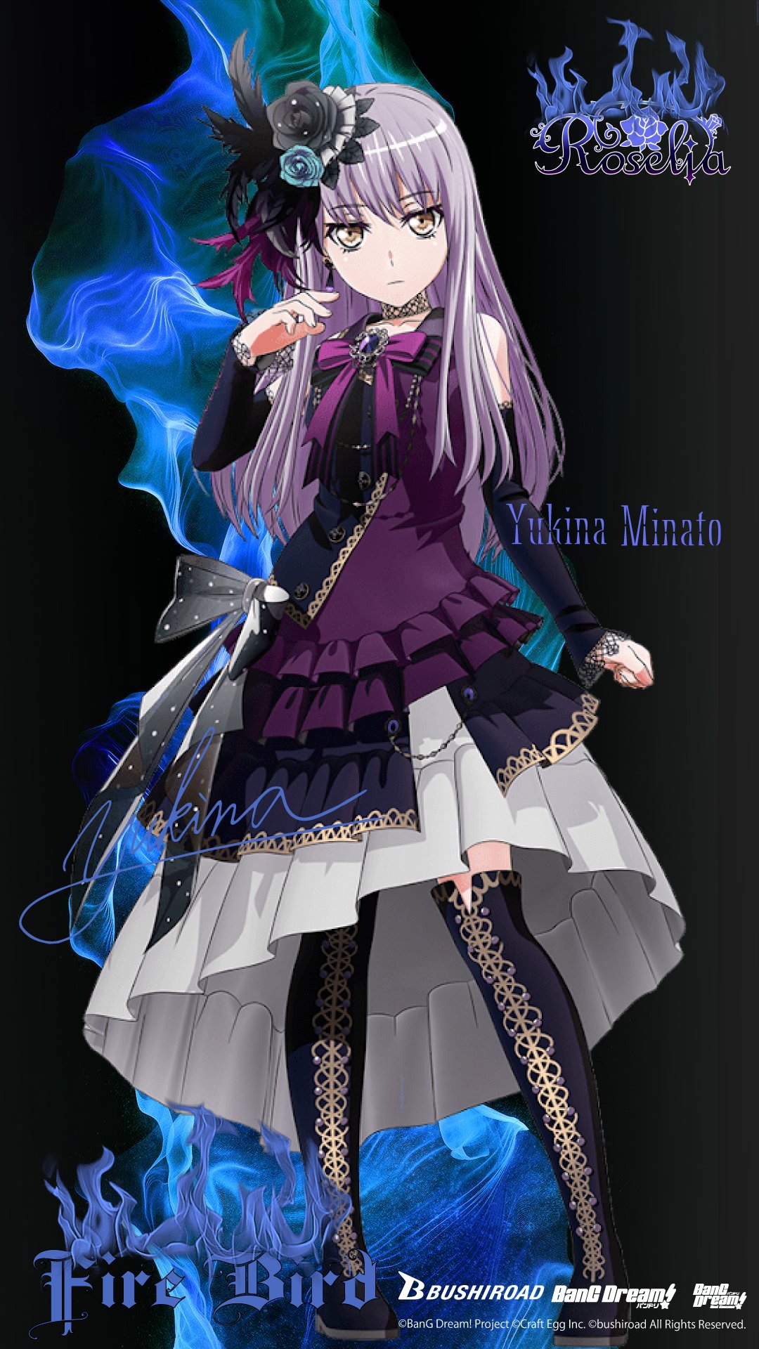 Hiro Gunsow Roselia Roselia Hirogunsow コラボ壁紙 新曲 Fire Bird ジャケット風壁紙をプレゼント 保存ok 公式さんのジャケットととは異なります 欲しい方はコメント欄になんでもいいので記入してね バンドリ Firebird Roselia Hgnusow