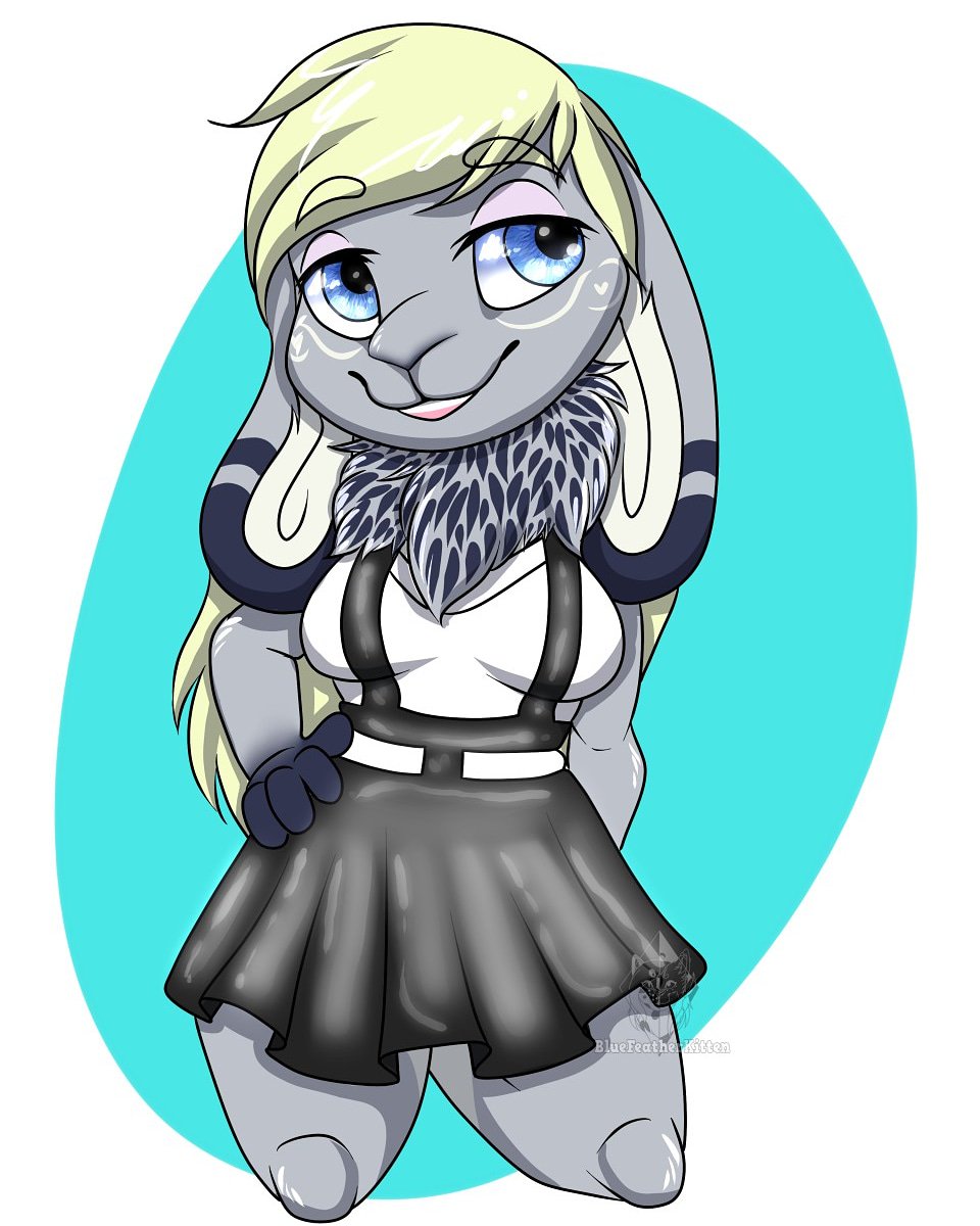 MariaYukura's tweet photo. Trying out Chibis again! A gift for my lovely husband <3

Art by me.
Character is my husband's.

#chibi #chibiart #furry #furryart #fursona #commissionsopen #commission #bunny #rabbit #latexskirt #cute #digitalart #husbun https://t.co/uERUgEatKn