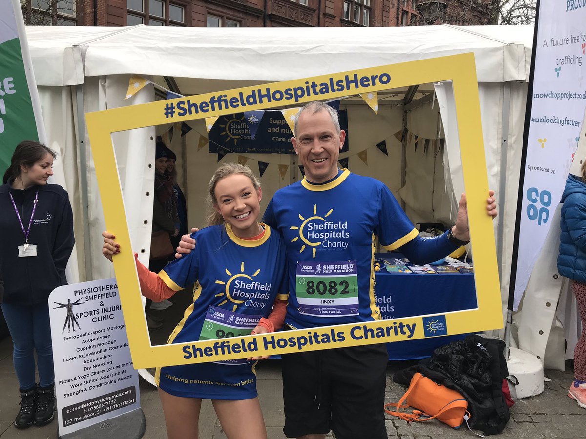 And here’s even more of the amazing people running for us today! #sheffieldisuper #sheffieldhalf Good luck!