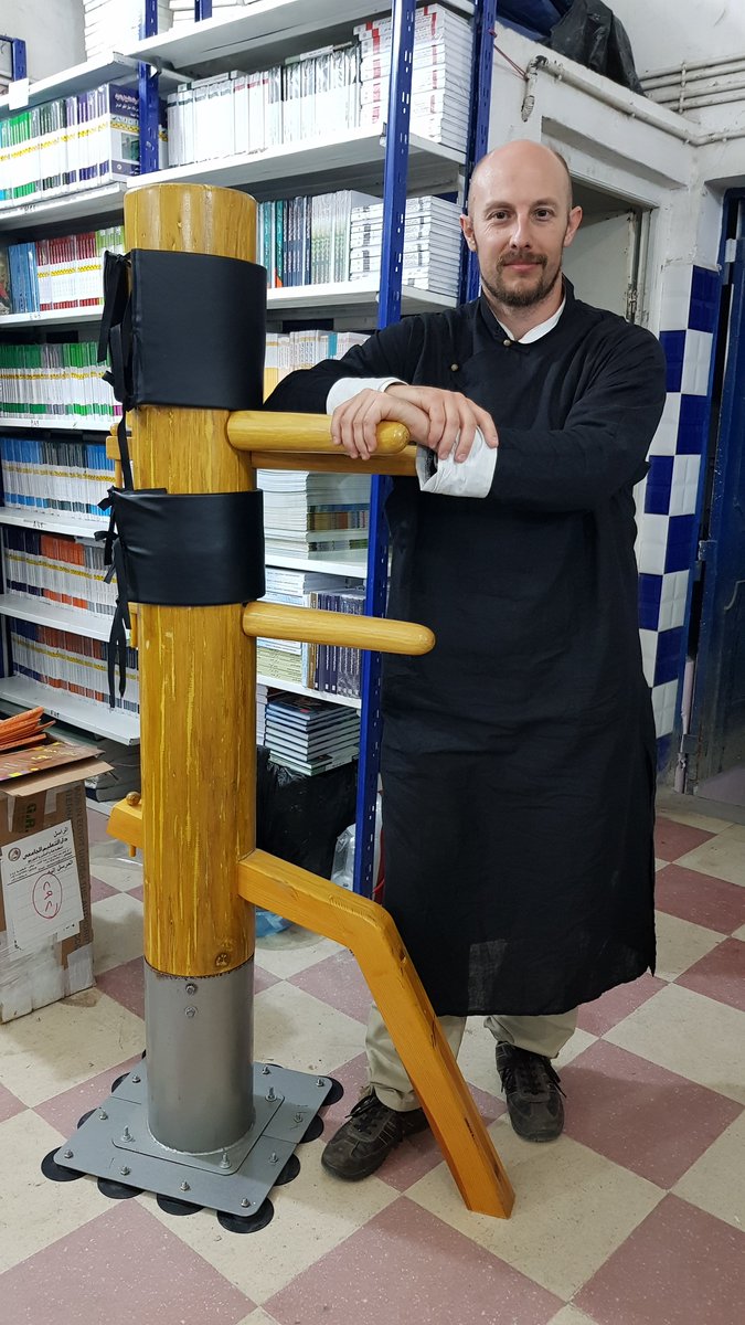 Personal wooden dummy of my friend Hocine Azouaou bookmaker and WT teacher in Alger.