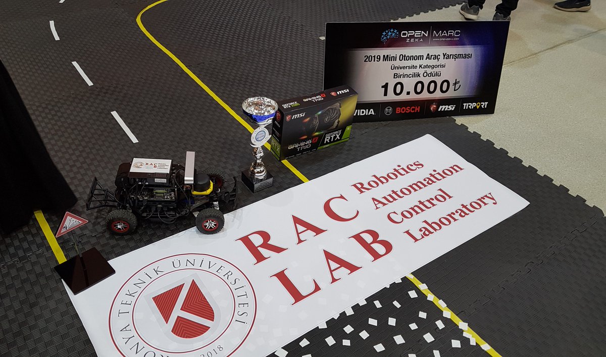 Konya Teknik Üniversitesi'nden Bir Başarı Daha
#KTÜN RAC-LAB ekibi, OpenZeka tarafından düzenlenen ‘MARC Mini Otonom Araç Yarışması'nda birincilik elde etti. <a href="/BaburOzcelik/">Prof. Dr. Babür Özçelik</a> @raclabweb 

ktun.edu.tr/Home/Duyuru/460