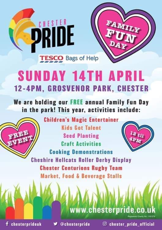 Make sure you all support our friends at <a href="/ChesterPride/">Chester Pride</a> today. Sun is shining