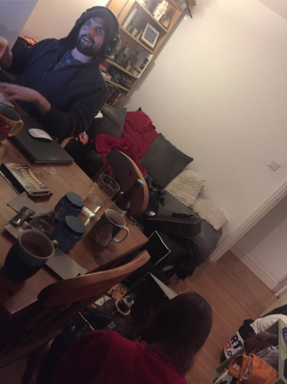 WE'RE STILL AWAKE. I'MM MMACKING MOOOBIES. #sfl48hr