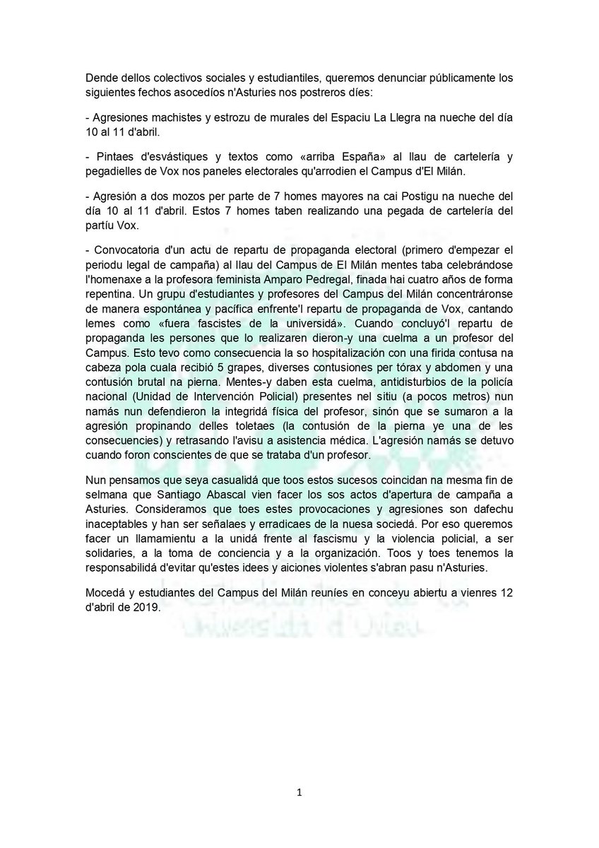 Asamblea Psico y Logo UniOvi tweet media