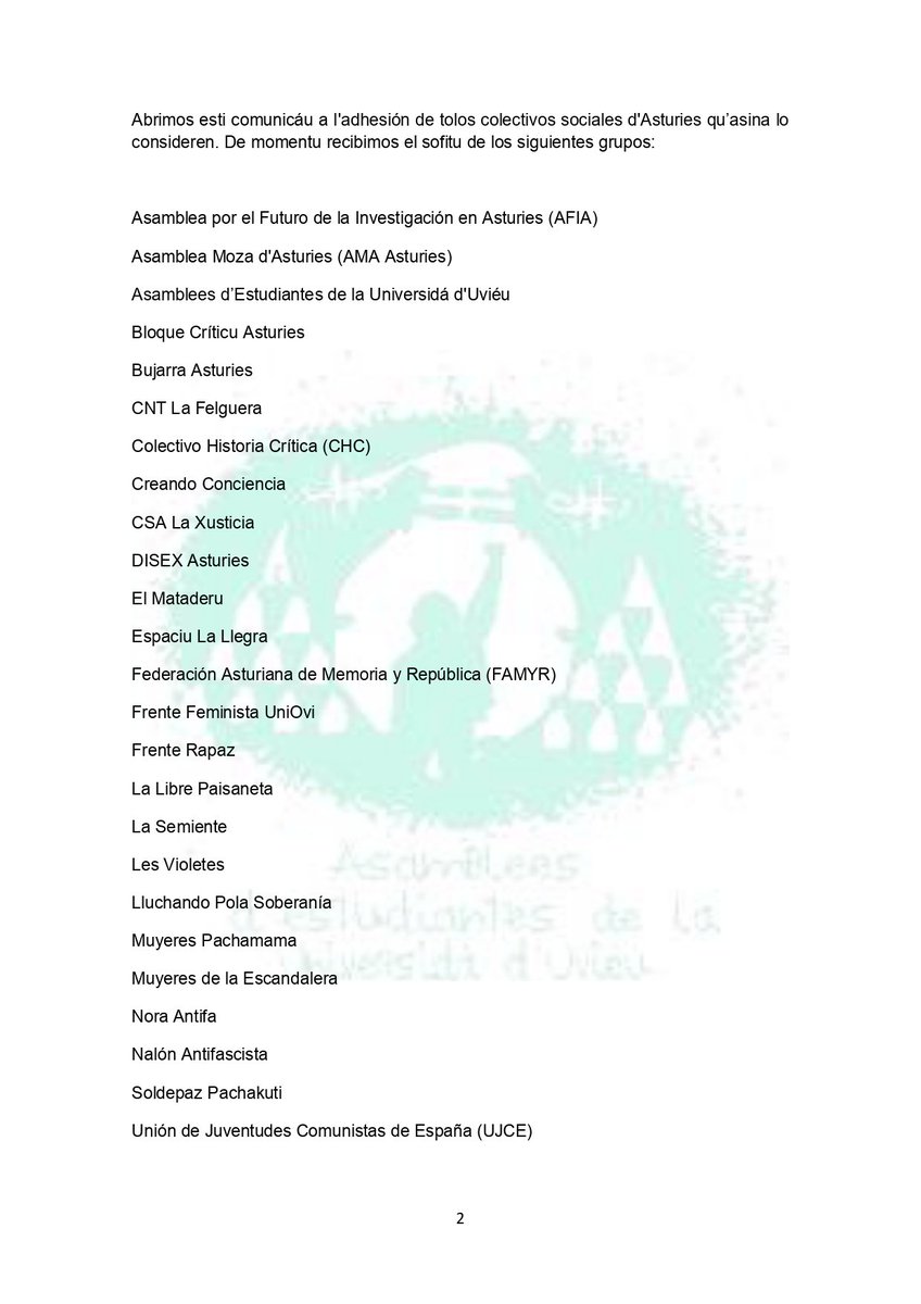 Asamblea Psico y Logo UniOvi tweet media