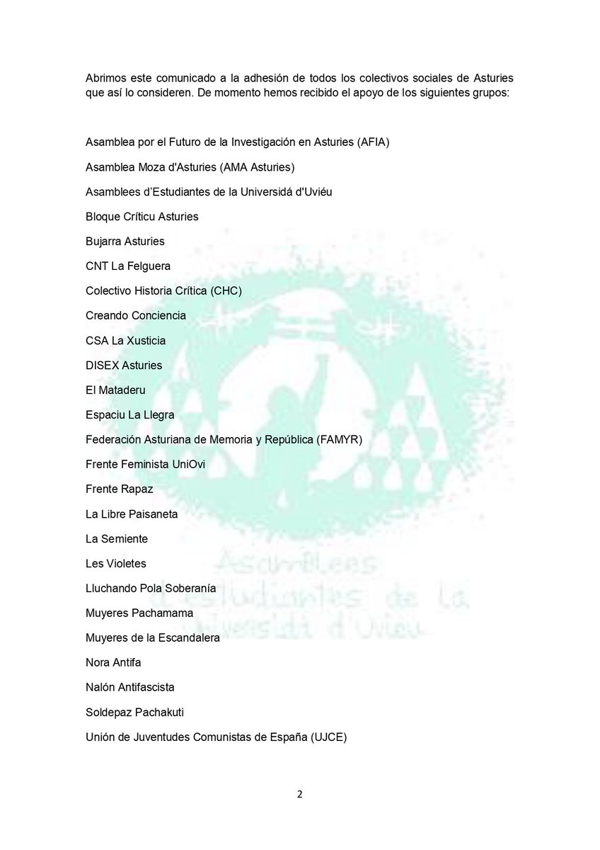 Asamblea Psico y Logo UniOvi tweet media