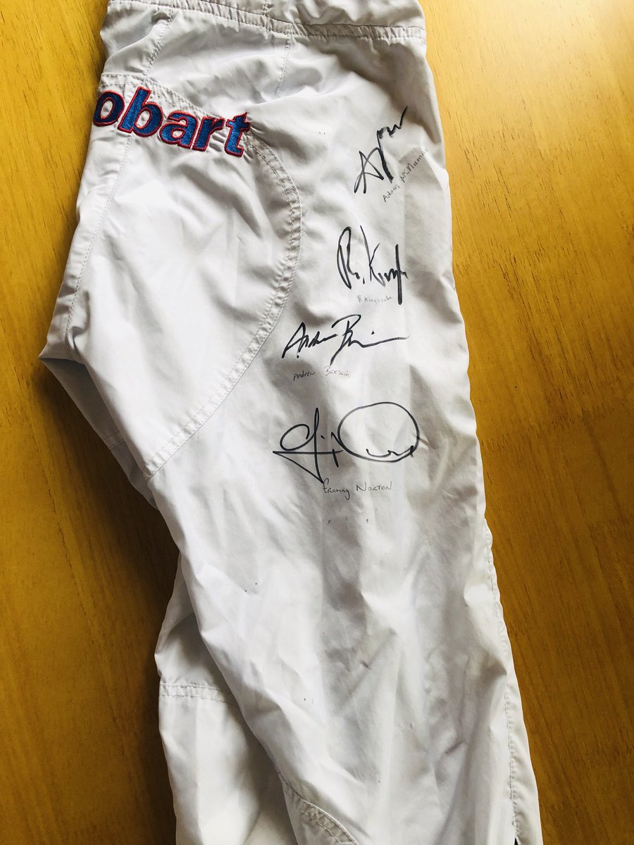 Keep an eye on the @TitaniumRacing_ page from Tuesday - we’ll be listing lots for our silent auction which closes at noon on Friday ahead of our member day, including these signed at Newbury yesterday! Thanks to @AndrewBrezz for organising. All funds raised go to @RacingtoSchool