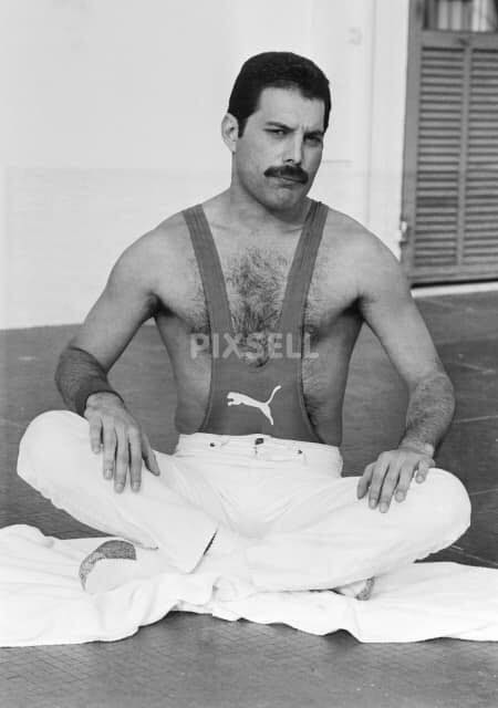 mercurysarchive's tweet photo. Freddie Mercury posing for @voguemagazine – Sanremo, Italy, 1984.
#FreddieMercury https://t.co/YsAfOG2oSO