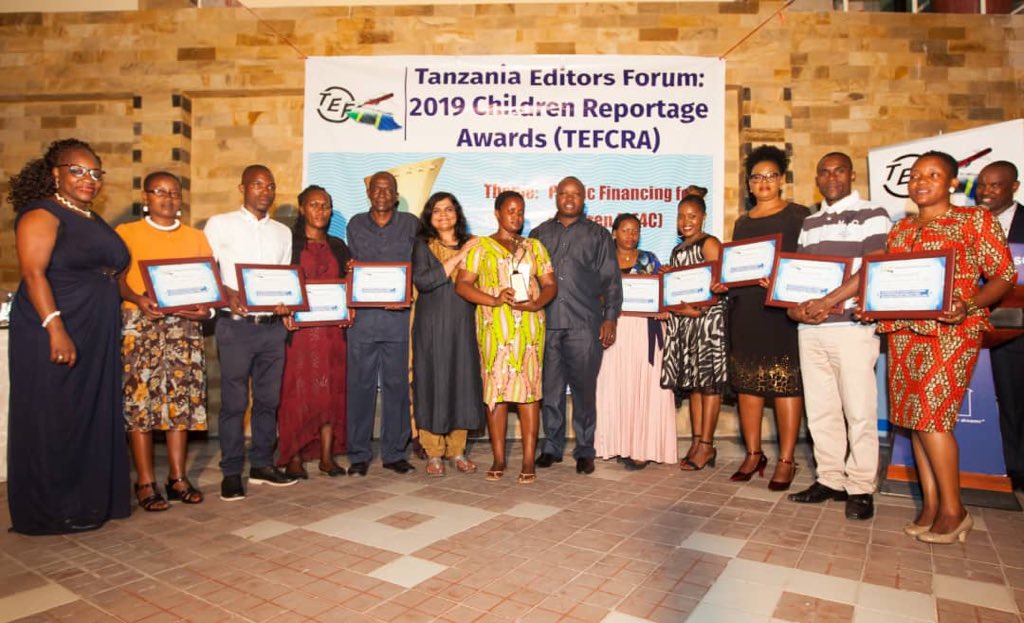 Unicef Tanzania 10 Journalists Were Recognized For Their Outstanding Reportage Of Children Issues At The 19 Tef S Children Reportage Awards Tefcra Held In Tanga Under The Theme Public Financing For Children
