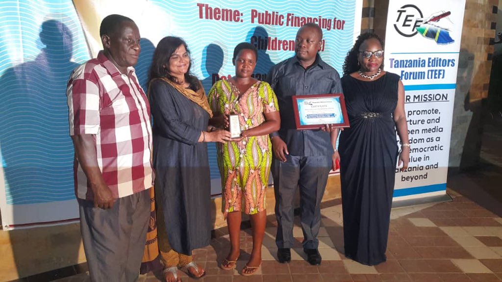 Unicef Tanzania 10 Journalists Were Recognized For Their Outstanding Reportage Of Children Issues At The 19 Tef S Children Reportage Awards Tefcra Held In Tanga Under The Theme Public Financing For Children